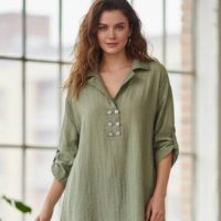 شومیز جلوبسته دوجیب کد 1028