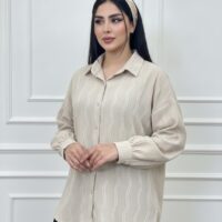 شومیز مراکشی موجی آستین بلند کد 1058