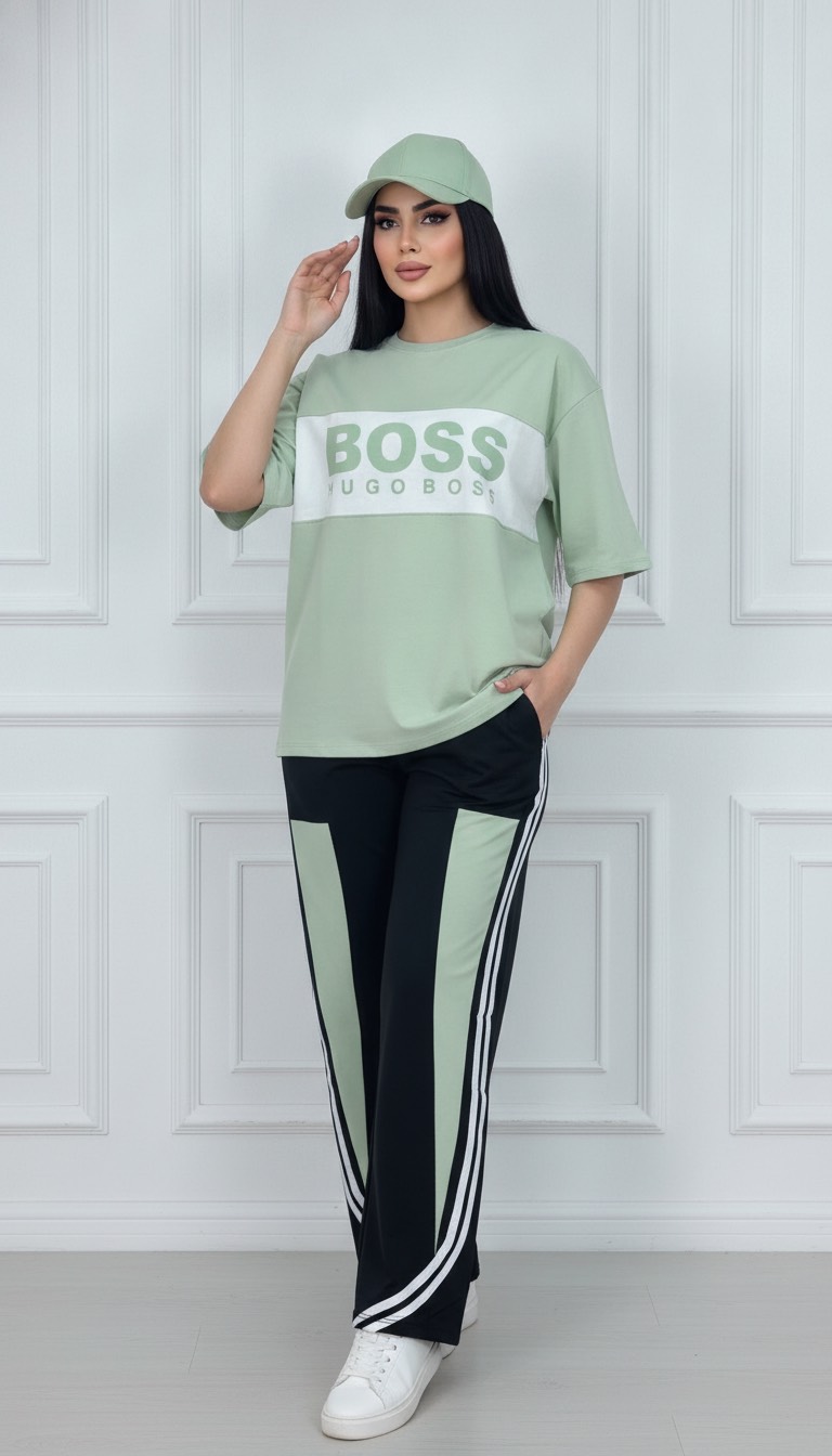 ست تیشرت و شلوارک باس کد 5658